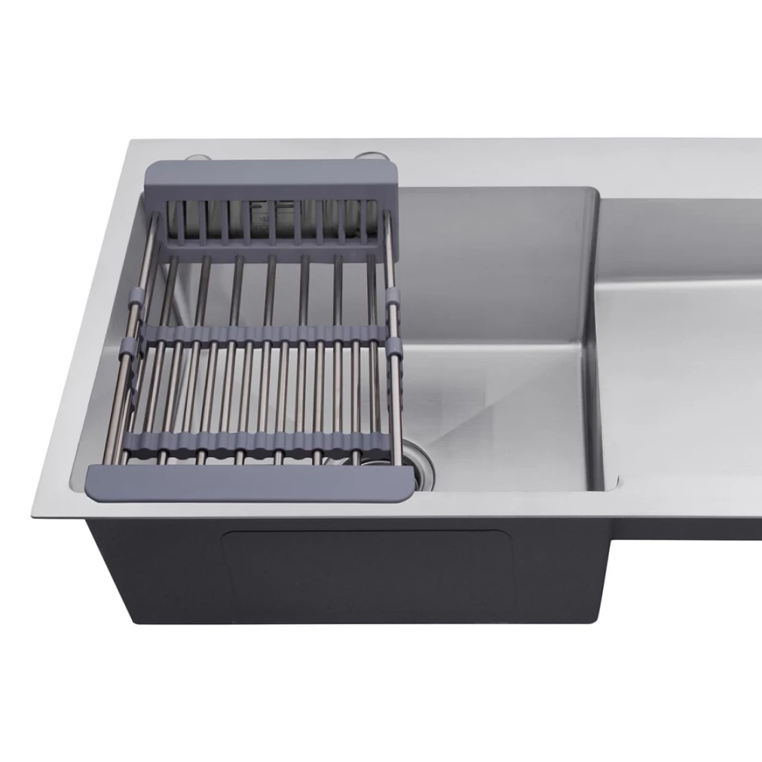 Мийка для кухні Kroner KRP Gebürstet 7848LHM 3/1 мм з нержавіючої сталі (CV030021) - фото 6 Мийка для кухні Kroner KRP Gebürstet 7848LHM 3/1 мм з нержавіючої сталі (CV030021) - фото 6