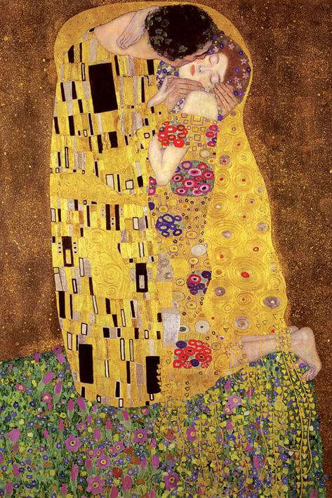 Постер-плакат Густав Клімт "Поцілунок"/Gustav Klimt's The Kiss 61х91,5 см