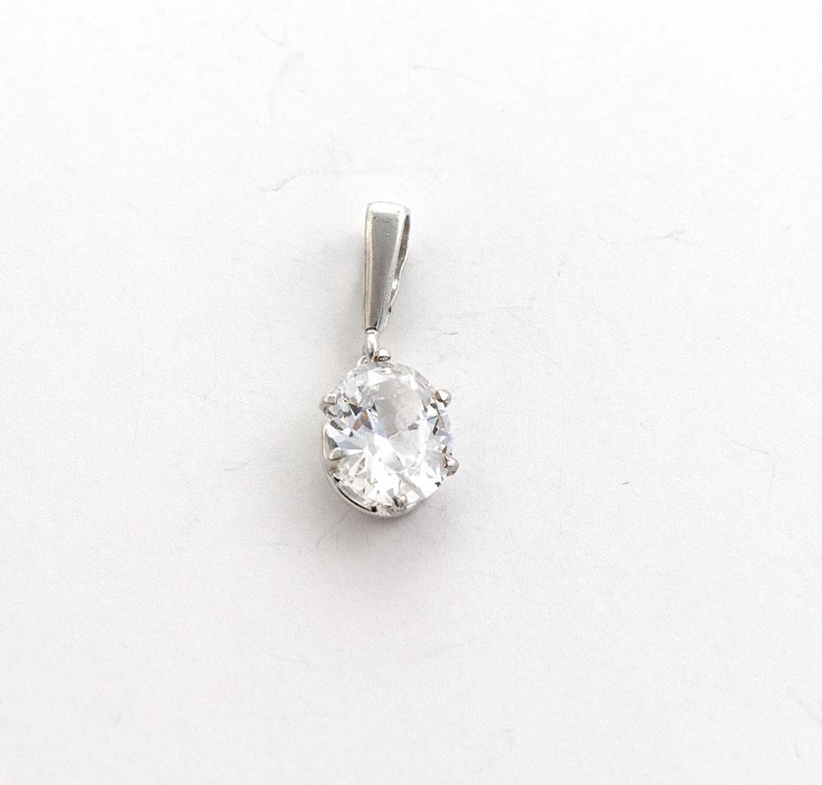 Подвеска серебряная Maxi Silver 7971 с овальным фианитом (87971)