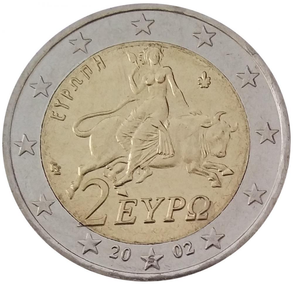 Коллекционная монета Греция 2 евро 2002 UNC (KM#188)