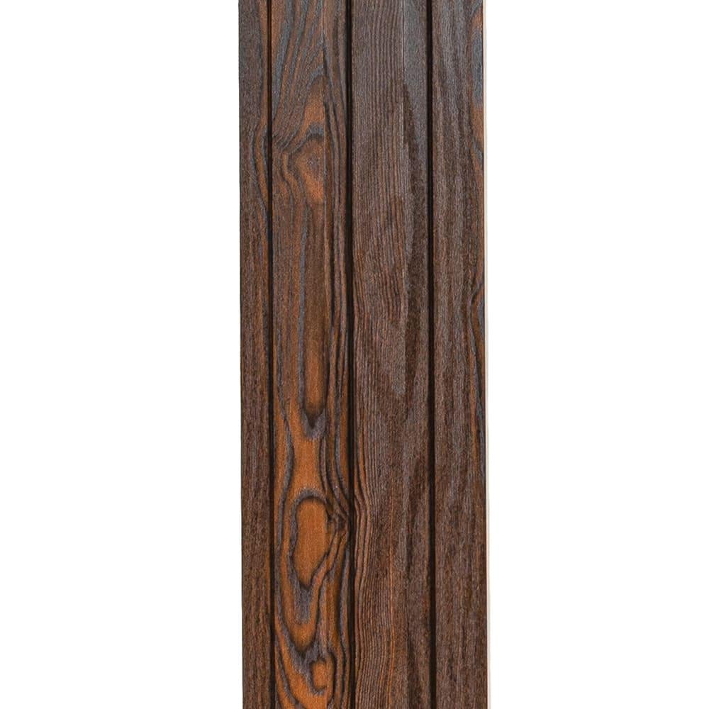 Декоративная стеновая рейка Sticker Wall WPC 200х11х2900 мм Темное дерево (33537338)