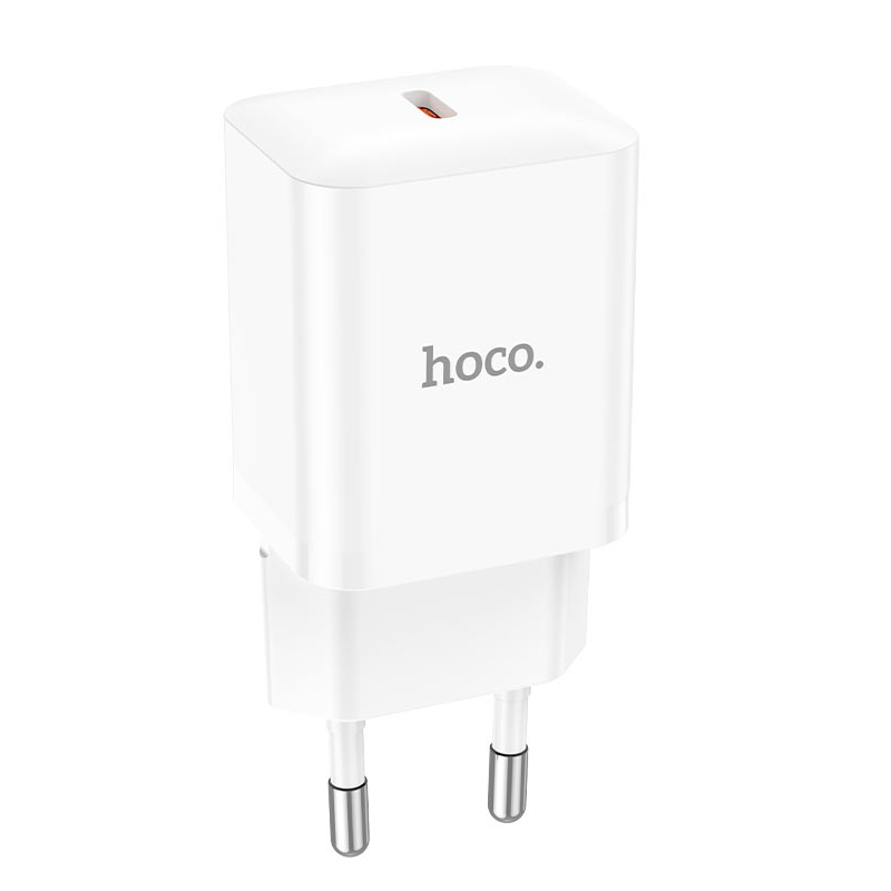 Зарядний пристрій для Hoco N27 Innovative single port PD20W charger White (6931474783455)
