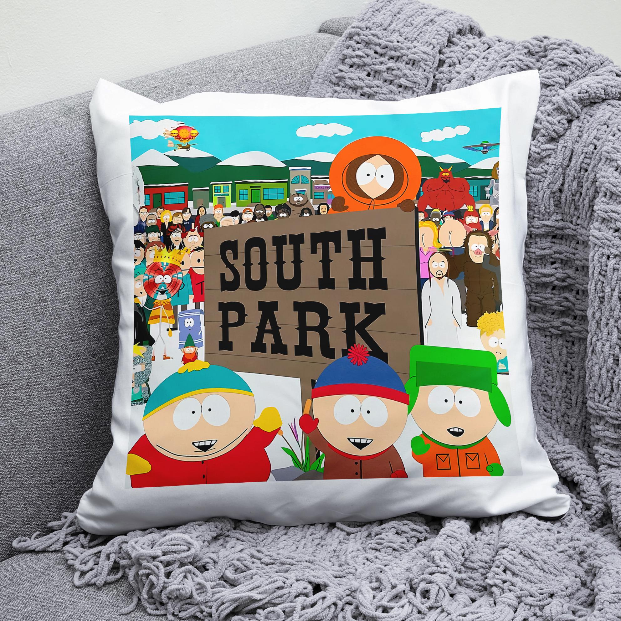 Плюшевая подушка квадрат с принтом South Park