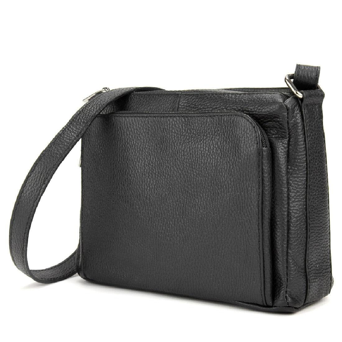 Женская сумка Royal Bag F-IT-9850A на три отдела Черный (6120)