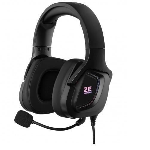 Гарнитура 2E 2E-HG340BK-7.1 gaming HG340 RGB USB 7.1 проводная 118 дБ 16 Ом Black (582349)