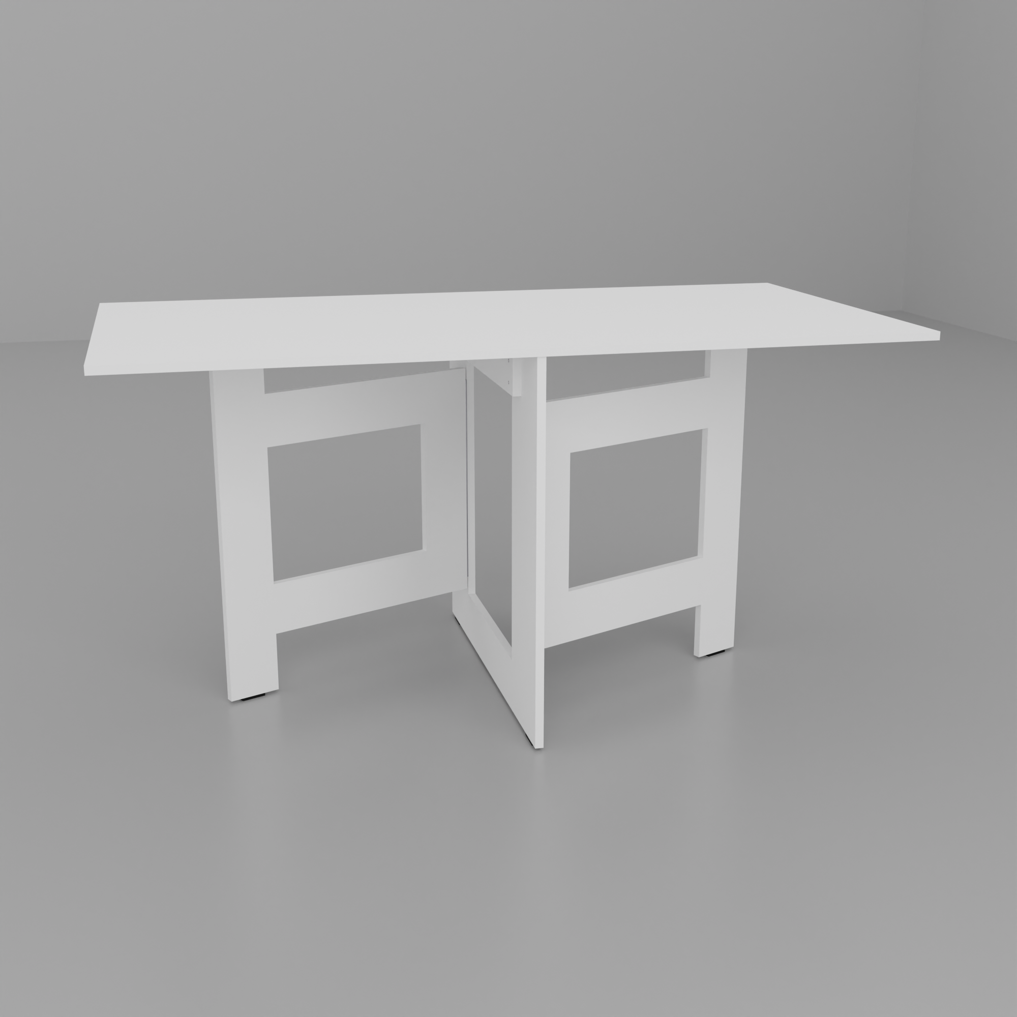 Обеденный раскладной стол Неман СЛИМ ЛАЙТ Белый