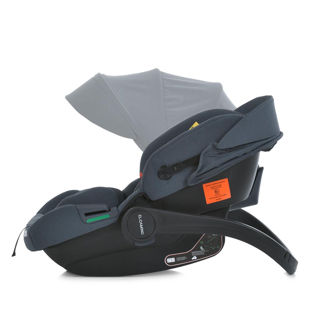 Автокресло для новорожденных El Camino ME 1186 i-KEEP i-SIZE R129 до 87 см 40-87 см Midnight Gray (2763104289) - фото 4 Автокресло для новорожденных El Camino ME 1186 i-KEEP i-SIZE R129 до 87 см 40-87 см Midnight Gray (2763104289) - фото 4