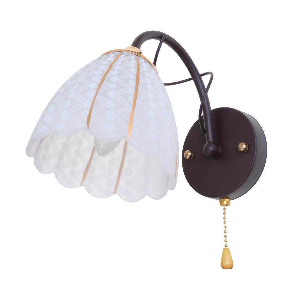 Бра настенное Brille LK-679W/1 E27 BK+FG (29-189)