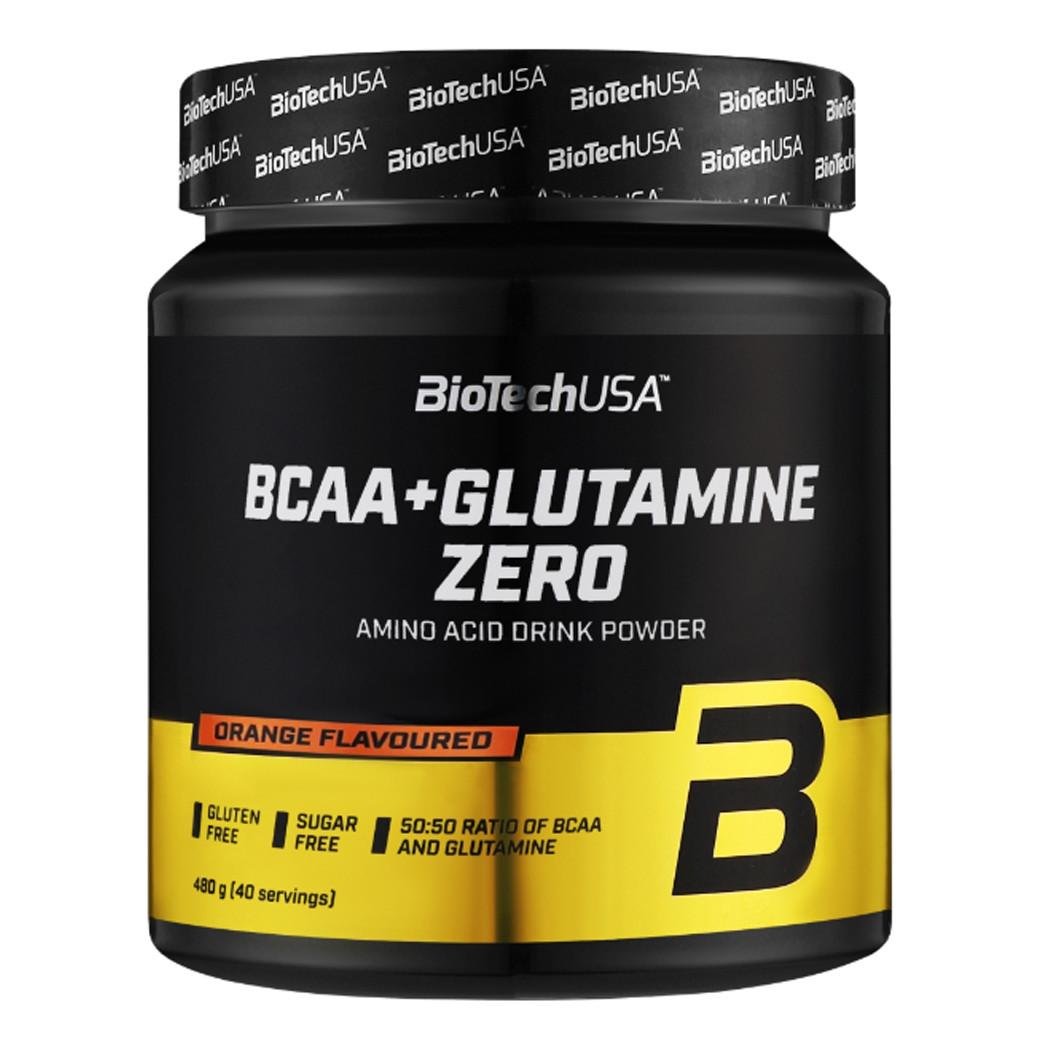 Амінокислоти BioTech USA BCAA + Glutamine Zero 480 г Апельсин (11110-01)