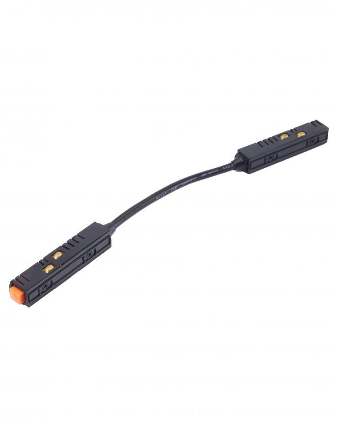 Коннектор питания для низковольтного шинопровода гибкий Черный (5645)