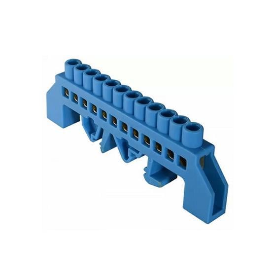 Шина нульова E.NEXT e.bsi.pro.2.12 12 отворів у корпусному ізоляторі мідь 6х9 мм (p0650014)