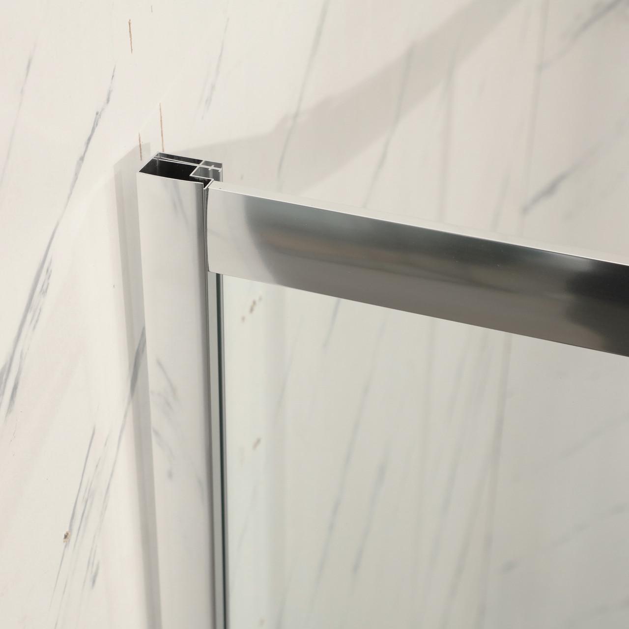 Душевая кабина без поддона MIXXUS Premium DIVERSE SC01-90x90x195-TR прозрачное стекло 5 мм Chrome (MI6859) - фото 2