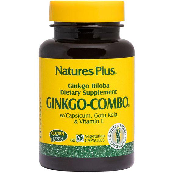 Гінко білоба Nature's Plus Ginkgo-Combo 60 Veg Caps (NTP1091)