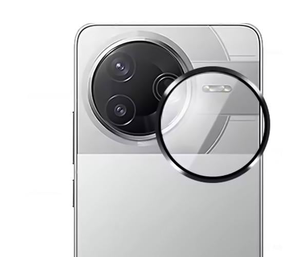 Защитное стекло с рамкой CD Pattern для Xiaomi Poco F7 Ultra/Redmi K80 Pro на заднюю камеру Черный