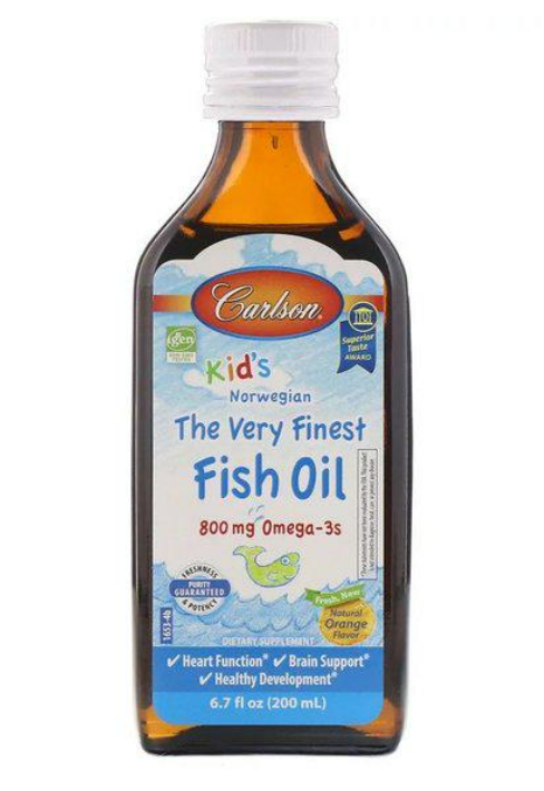 Омега 3 Carlson Labs Kid's The Very Finest Fish Oil 6,7 ун. 200 мл Natural Orange Flavor Омега 3 Carlson Labs Kid's The Very Finest Fish Oil 6,7 ун. 200 мл Natural Orange Flavor