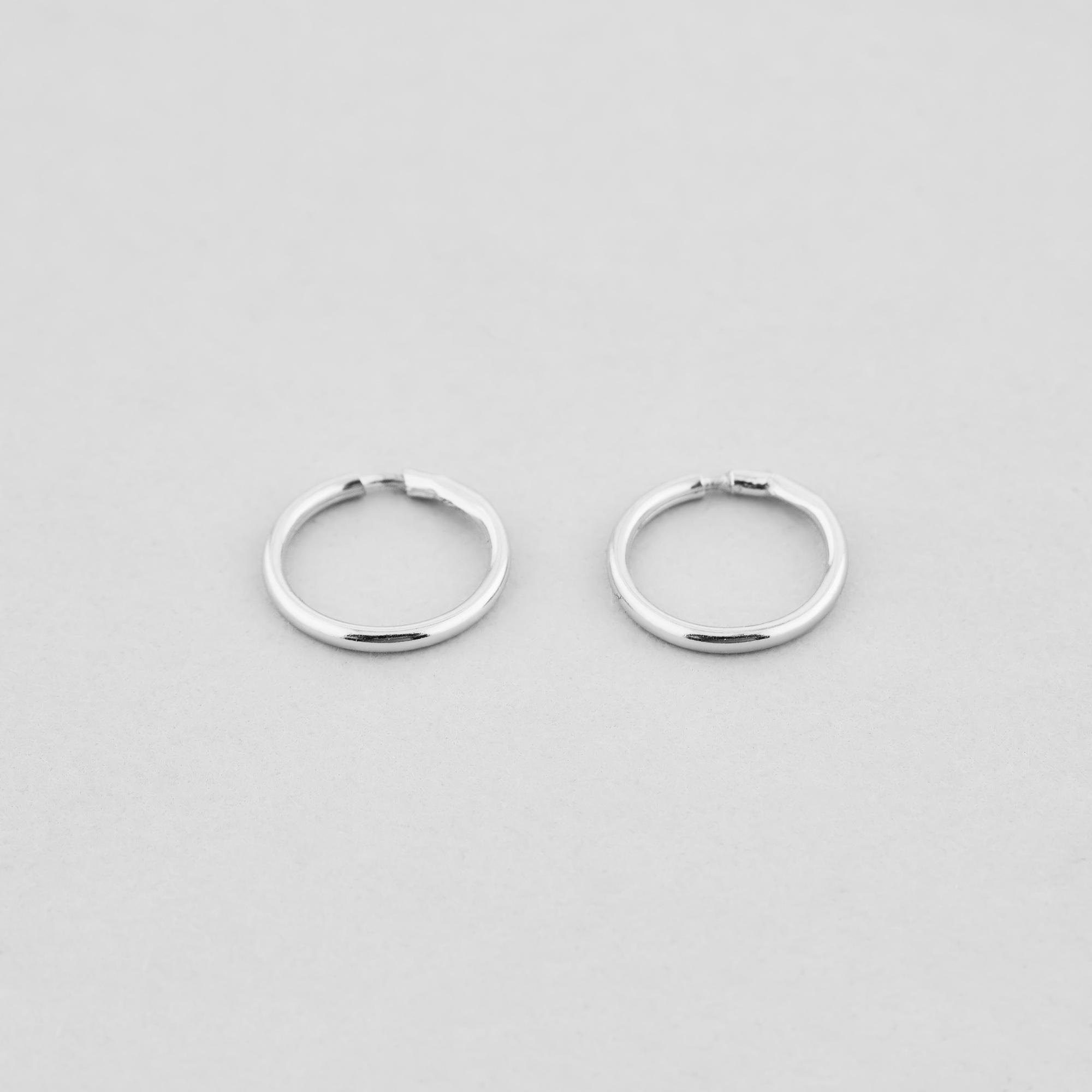 Серебряные серьги Minimal Неизмеримость (10903)