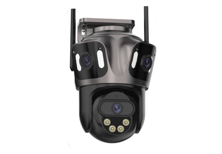 Камера відеоспостереження 15 МП смарт-контроль три екрани з нічним переглядом та датчиком руху та карта 64Gb