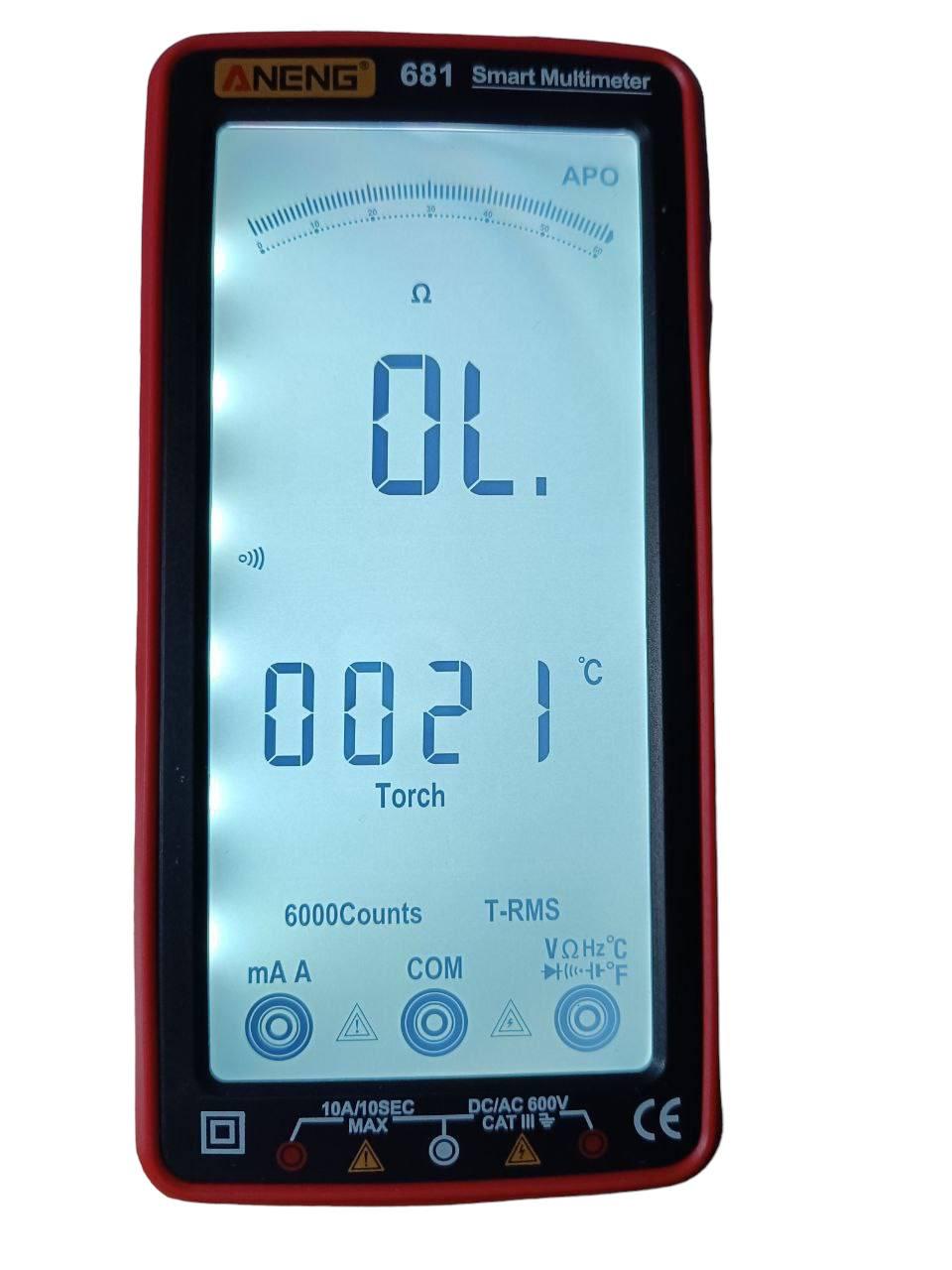 Мультиметр цифровий тестер ANENG 681 Red - фото 4 Мультиметр цифровий тестер ANENG 681 Red - фото 4