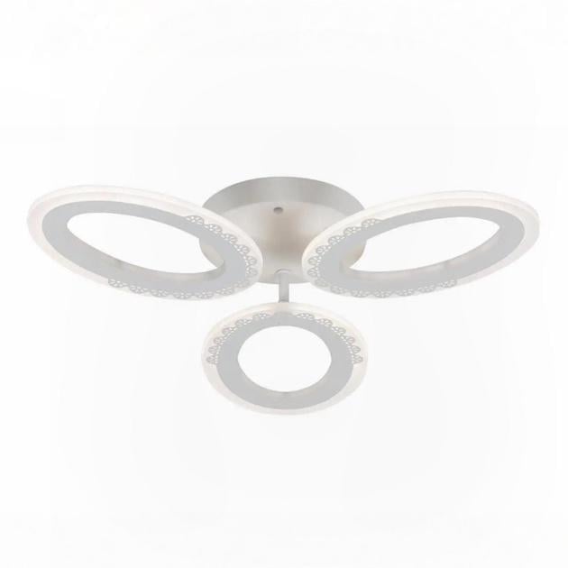 LED-люстра стельова Valeso з пультом та овальними плафонами 3000/6500K IP20 G 2702/3 WT 48W Білий (28686350)