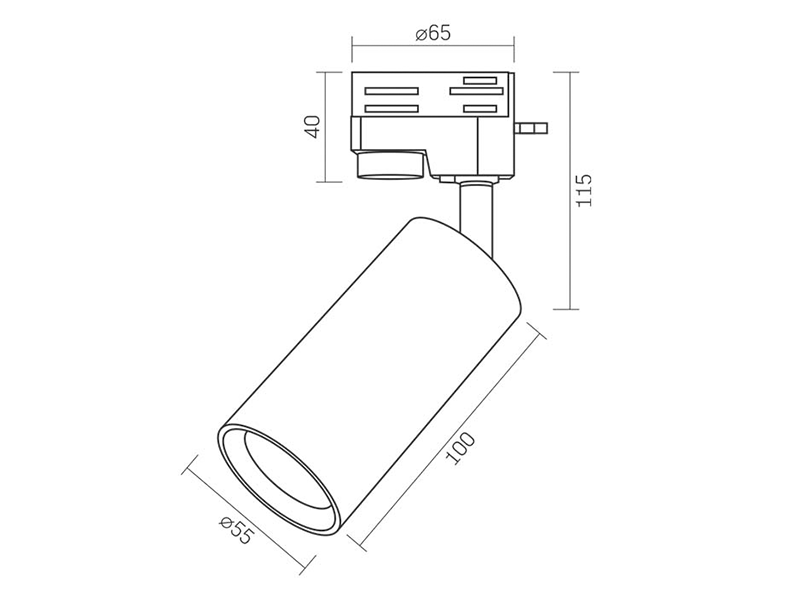 Светильник светодиодный трековый Videx VL-SPF06C-W под лампу GU10 Белый (8927) - фото 3