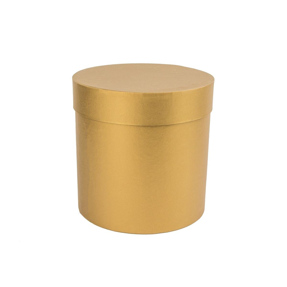 Коробка Perfectbox цилиндрическая перламутровая 16х15х15 см Темно-золотой (1516в13) - фото 1 Коробка Perfectbox цилиндрическая перламутровая 16х15х15 см Темно-золотой (1516в13) - фото 1