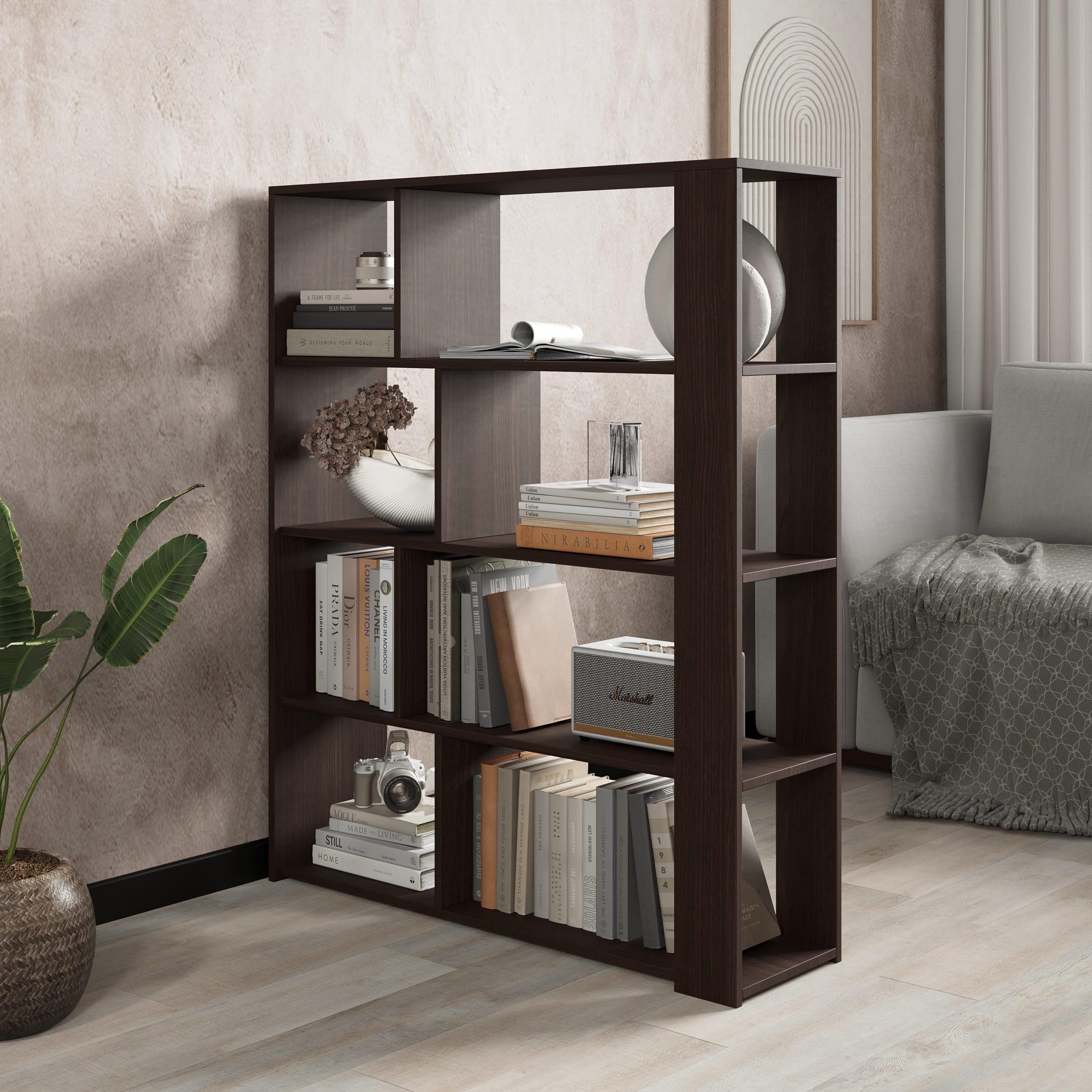 Стеллаж для книг и декора на 8 ячеек Венге (380807)