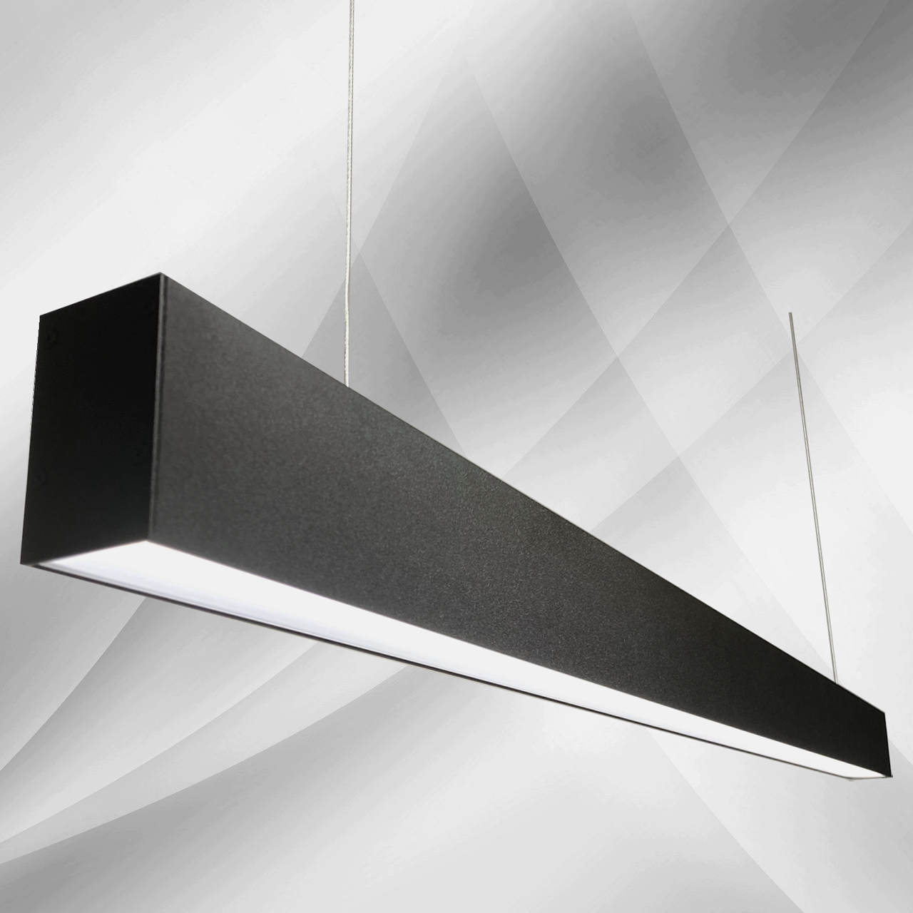 Світильник лінійний підвісний CLEAR LIGHT Verona-P75 Вт 2510мм 3000К Чорний (VP2517511)
