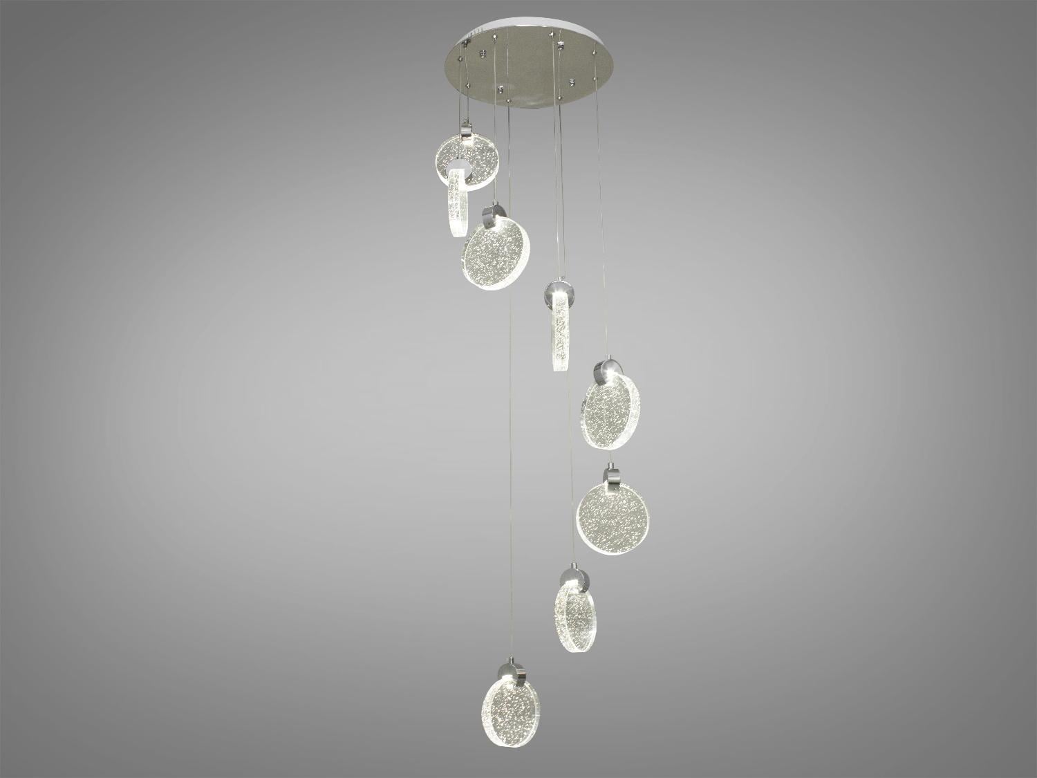 Люстра сучасна світлодіодна Diasha 3008/8HR 24W Хром