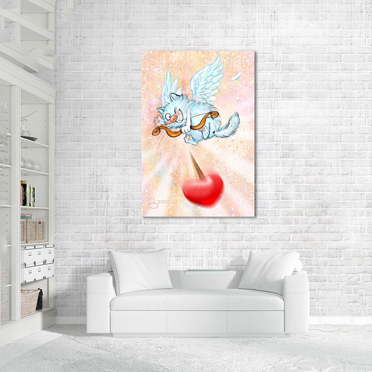 Модульная картина Амурчик 1 модуль 30х45 см (_rinaz_20201633005)