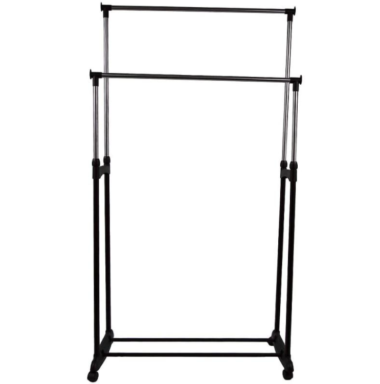 Вешалка стойка для одежды GTM Double-Pole Clothes-Horse 160х71х42 см