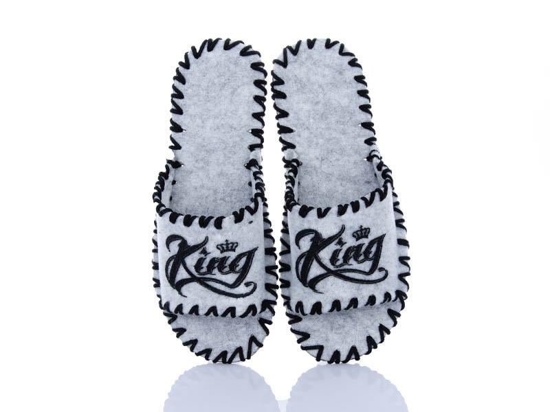 Тапочки фетровые мужские VENDS 386 р. 44-45 Серый