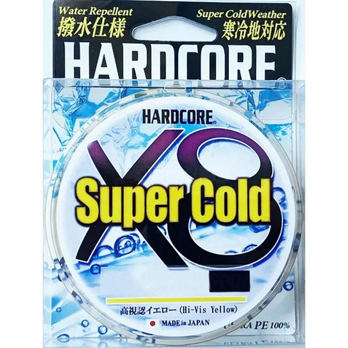 Шнур Duel Hardcore Super Cold X8 Hi-Vis #1,2/0,19 мм 12,0 кг 200 м Yellow (2328246201)