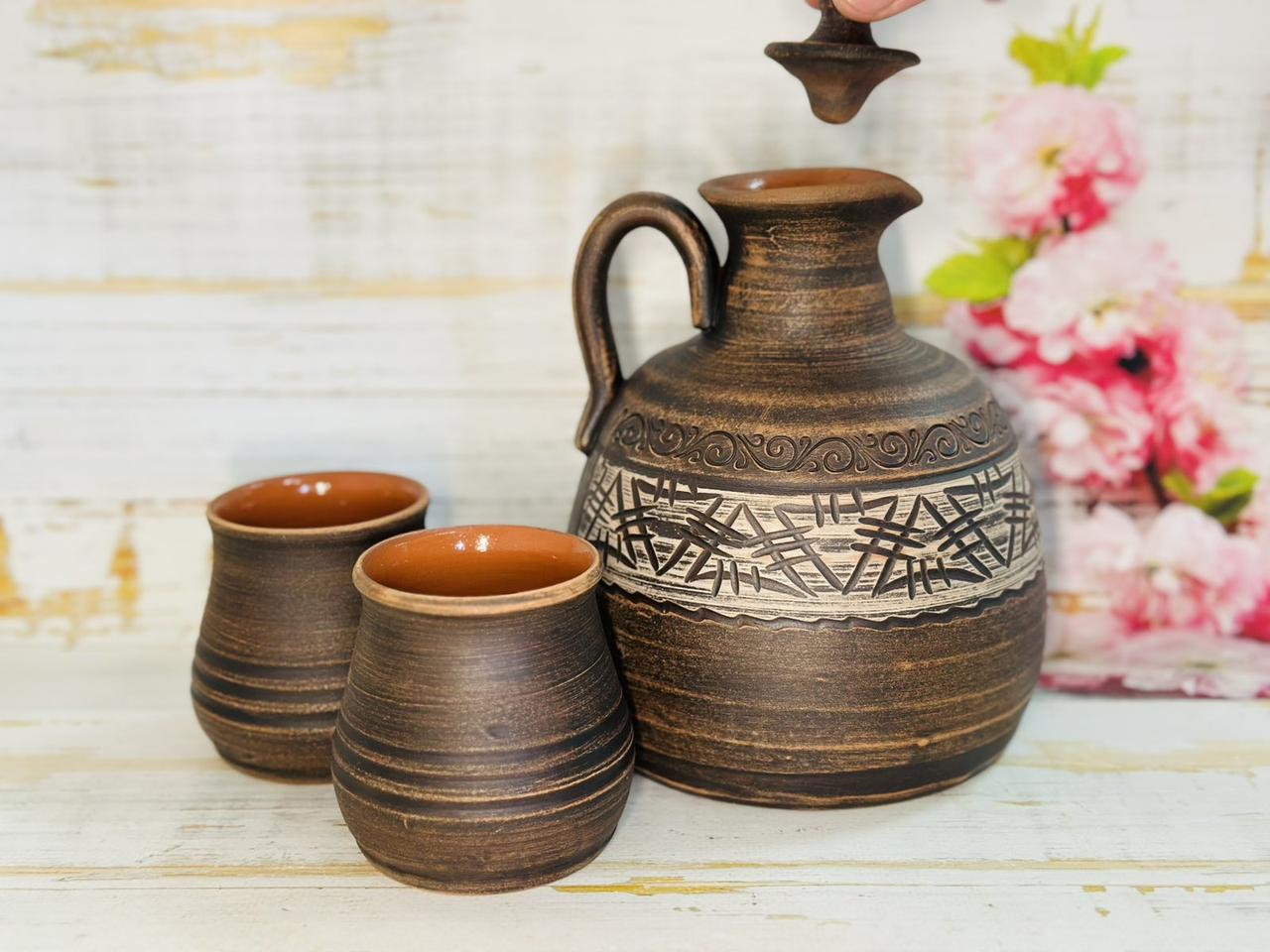 Набір винний глечик 1,5 л і 2 келихи 250 мл (2681789365) - фото 3