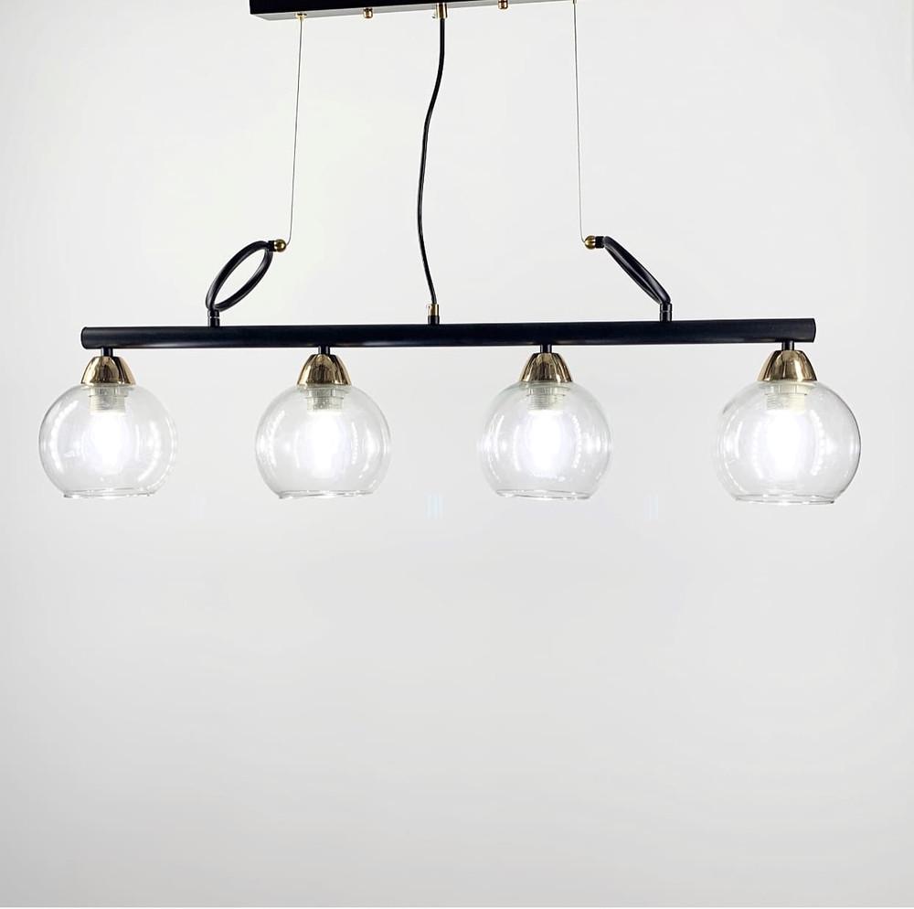 Светильник удлиненный на 4 прозрачных плафона (YQ 307/4) - фото 3 Светильник удлиненный на 4 прозрачных плафона (YQ 307/4) - фото 3