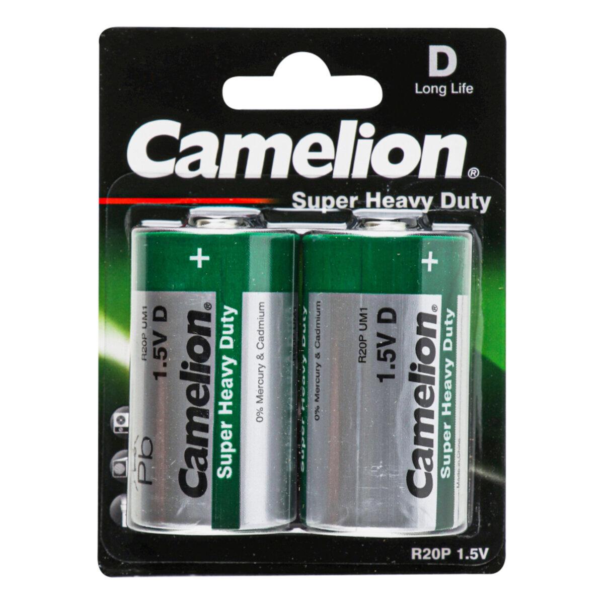 Батарейка Camelion Super Heavy Duty D/R20 BP2 2 шт. Green (C-10000220)