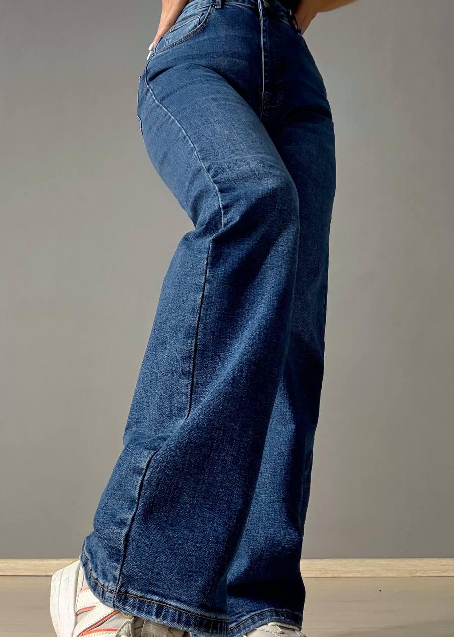 Джинсы женские ITS Basic 3421-2 straight fit прямые стрейчевые р. 42 Синий (5198) - фото 7