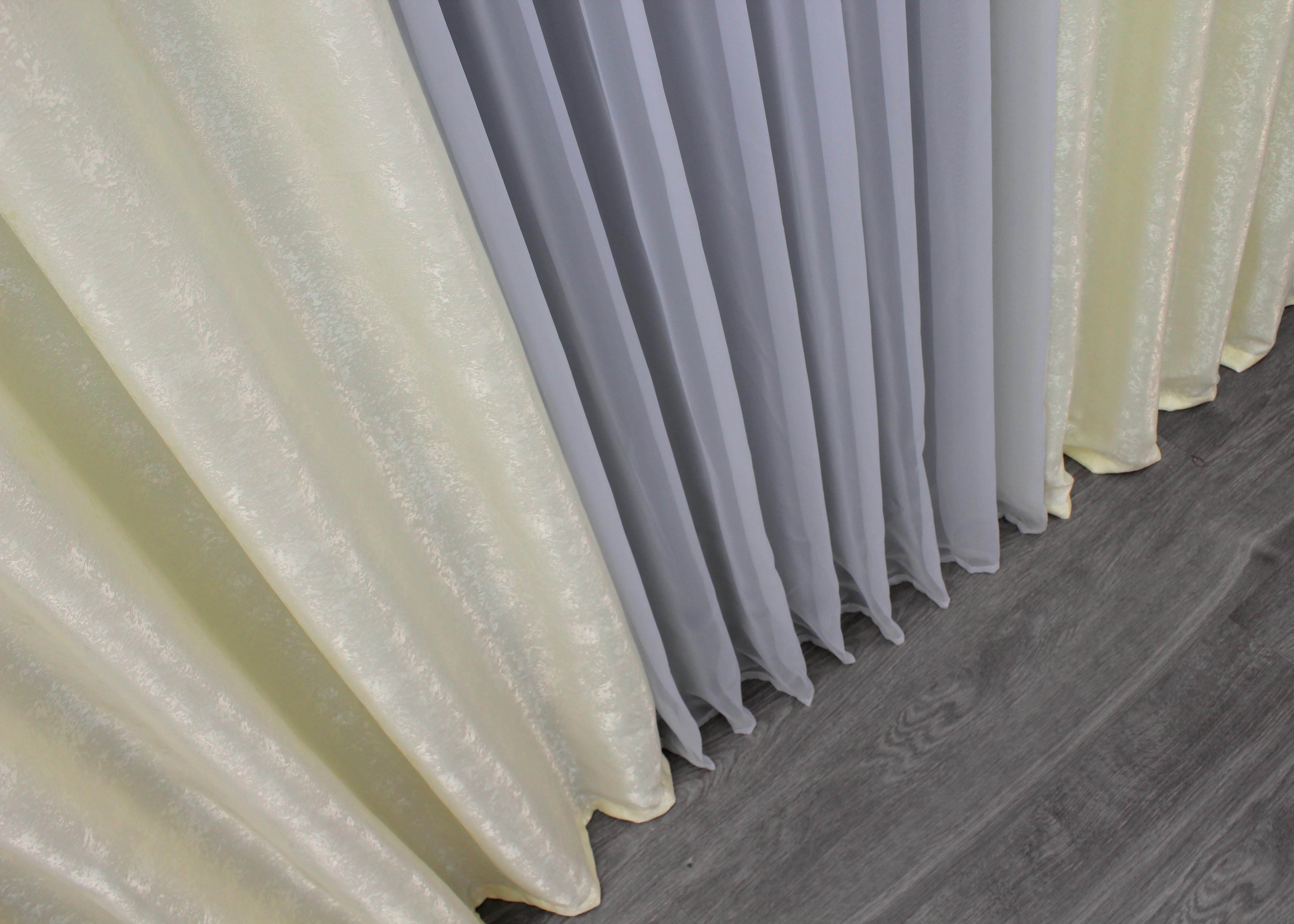 Комплект готових штор VR-Textil Жаккард Мармур Al1 №440ш 150х270 см 2 шт. Молочний (30-180) - фото 6 Комплект готових штор VR-Textil Жаккард Мармур Al1 №440ш 150х270 см 2 шт. Молочний (30-180) - фото 6