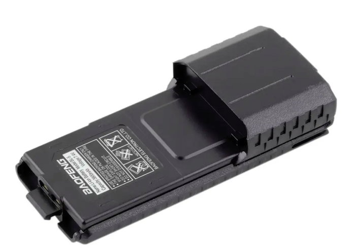 Батарея акумуляторна Baofeng 3800 mAh до рації UV-5R/UV-5R-1/UV-5R-2/UV- 5R-3/UV-5R-4 Чорний