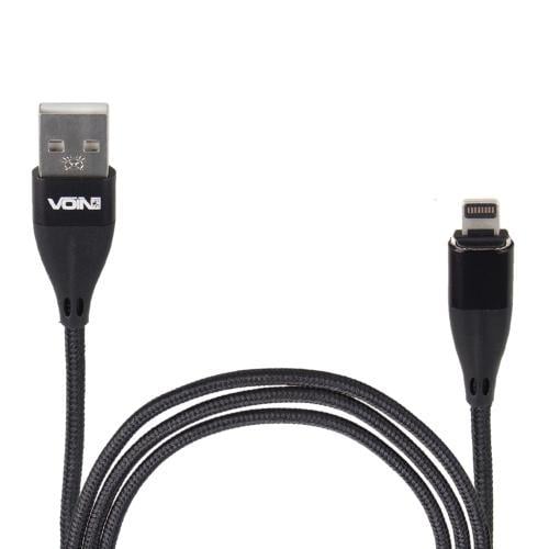 Кабель магнитный Voin VL-6101L USB-Lightning 3 А 1 м быстрая зарядка/передача данных Black (113738)
