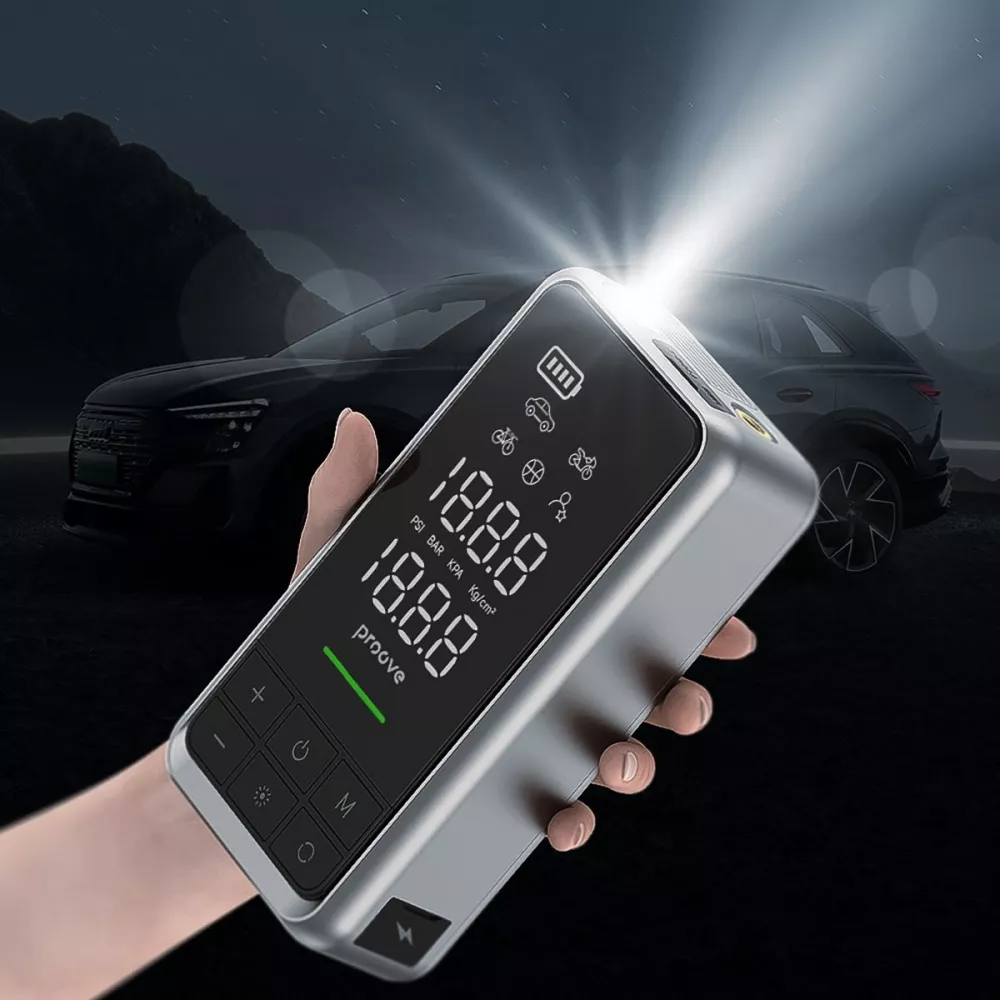 Пуско-зарядний пристрій з насосом Proove Air Jump 2в1 10400 mAh 1000A USB Type-C LED-дисплей (631545) - фото 7 Пуско-зарядний пристрій з насосом Proove Air Jump 2в1 10400 mAh 1000A USB Type-C LED-дисплей (631545) - фото 7