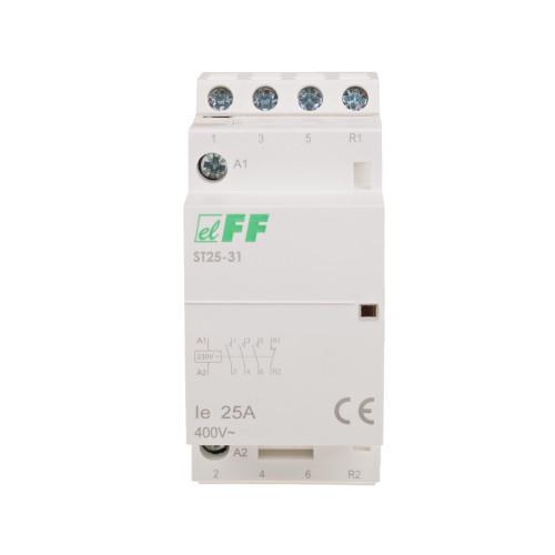 Контактор F&F ST25-31 220 В 25 А 3xNO+1xNC (00000062615)