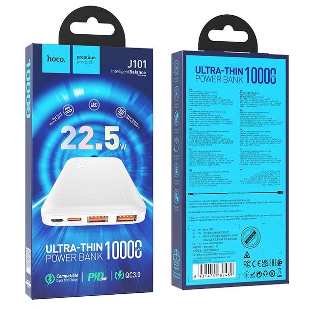 Павербанк Hoco J101 Astute 10000 mAh 22,5 W White (000223) - фото 6