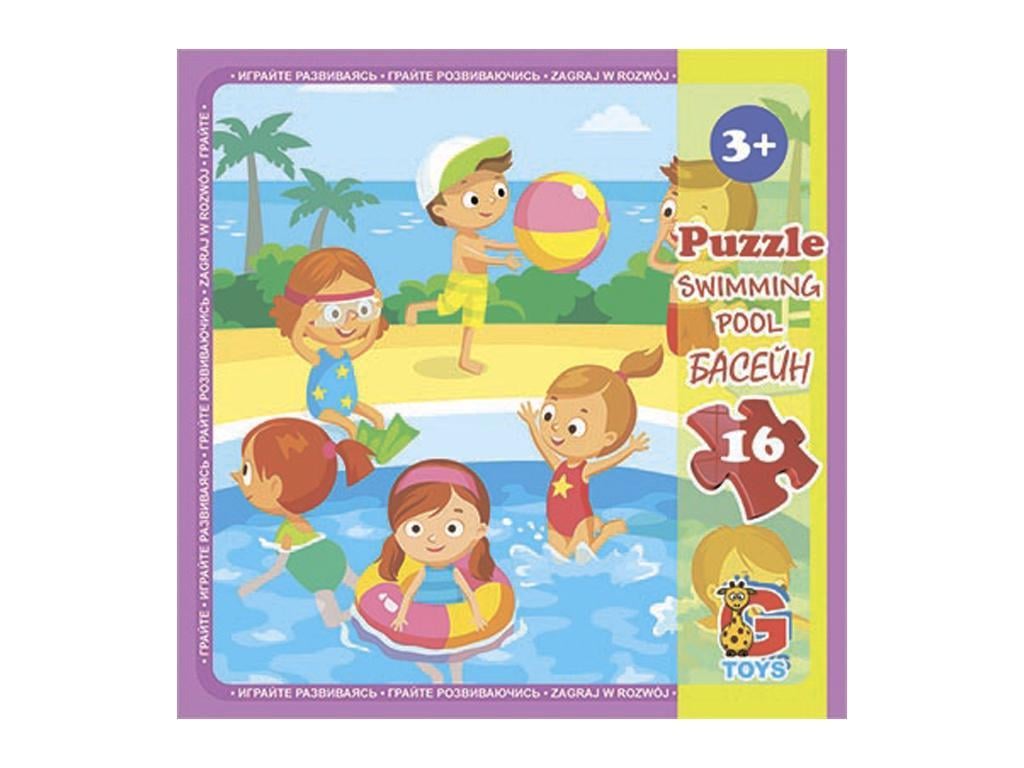 Пазли G-Toys із серії Дитячий майданчик 16 ел. (MTT-172300)