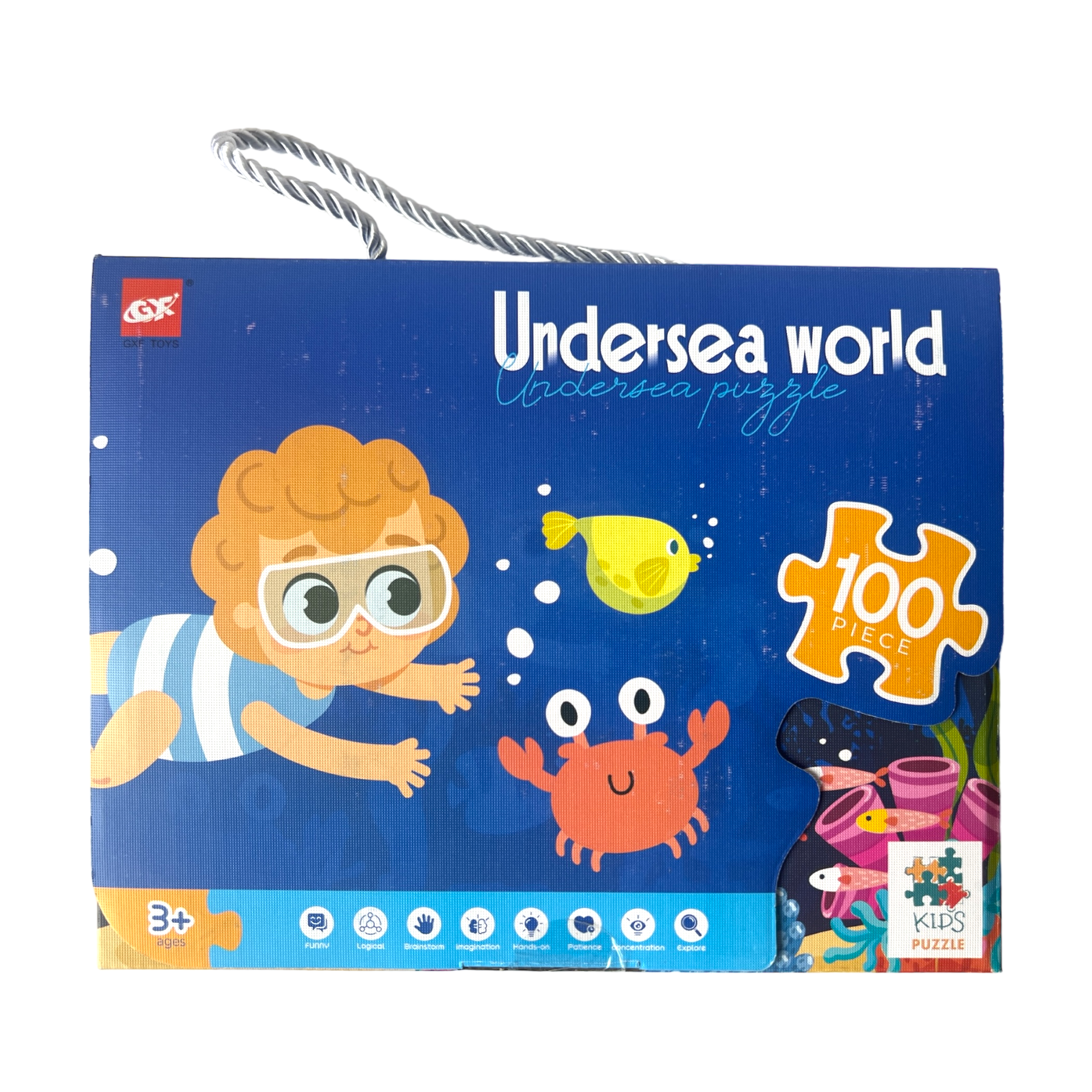 Пазлы Подводный мир 100 элементов в коробке (113286) Пазлы Подводный мир 100 элементов в коробке (113286)