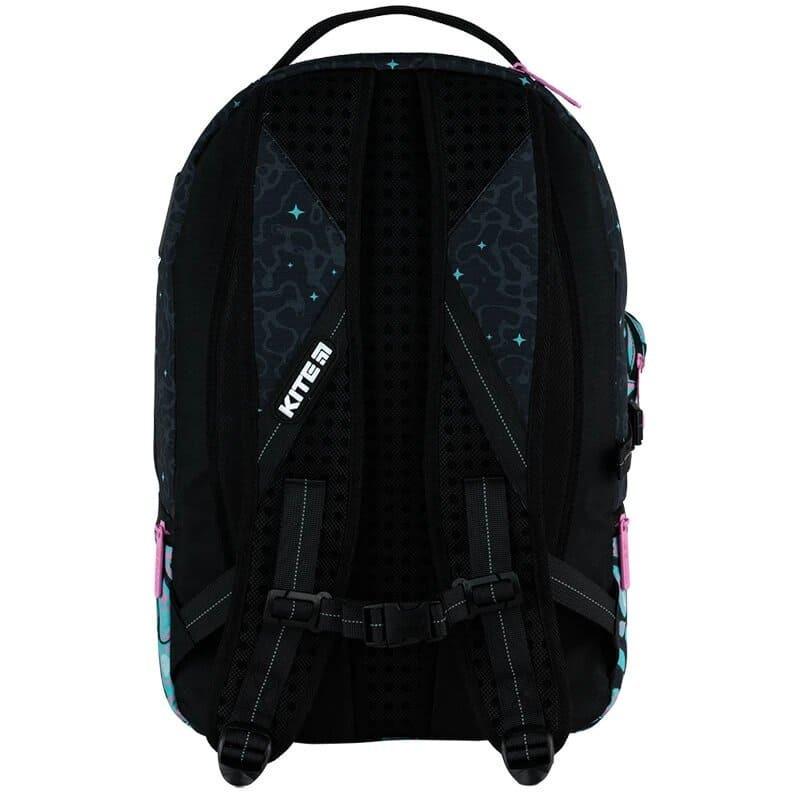 Школьный рюкзак подростковый KITE Education teens 2569L-1 21 л Черный/Бирюзовый (K24-2569L-1) - фото 4