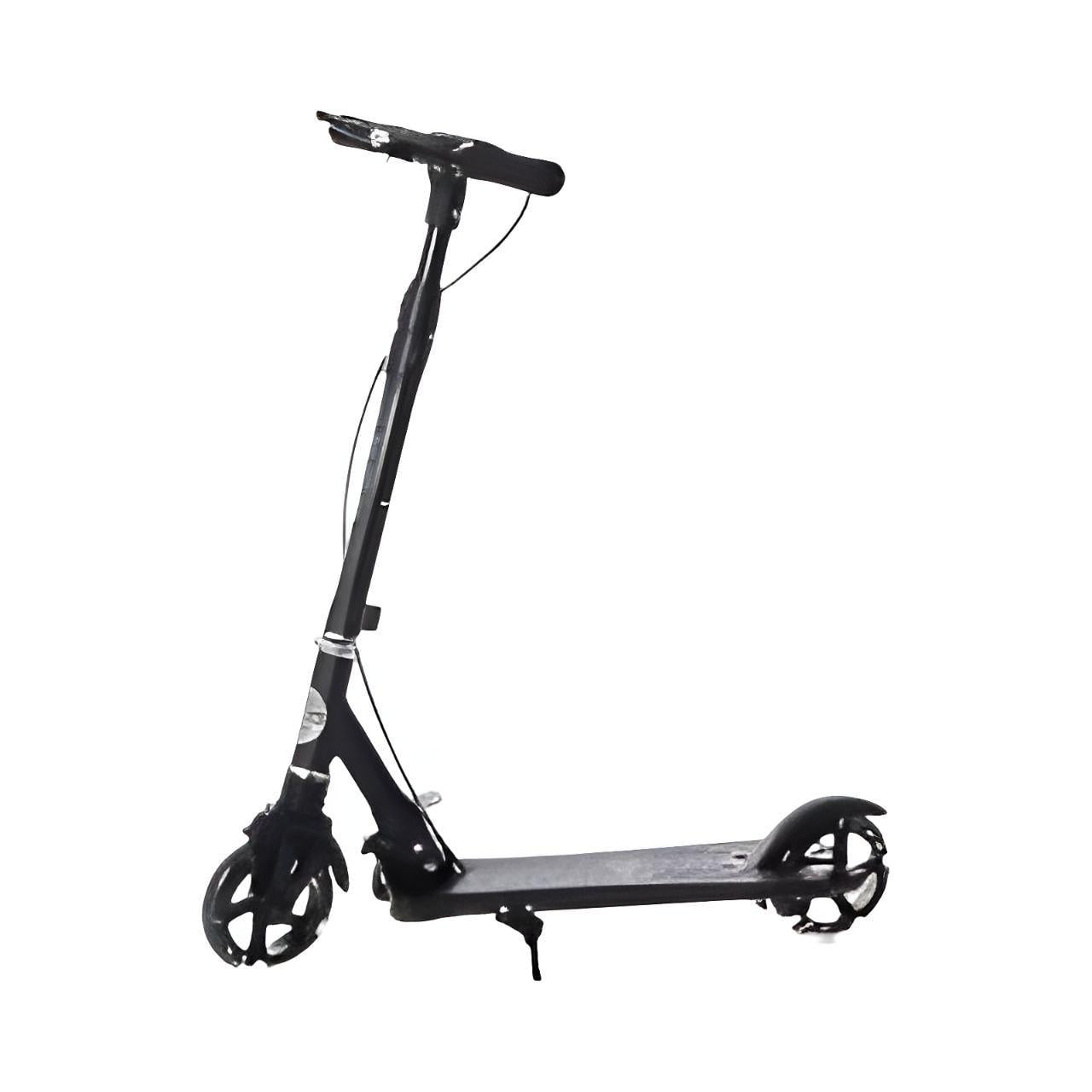 Самокат складной SR 2-039-7 алюминий 2 колеса PU/ручной и ножной тормоз/подножка Черный (26159741)