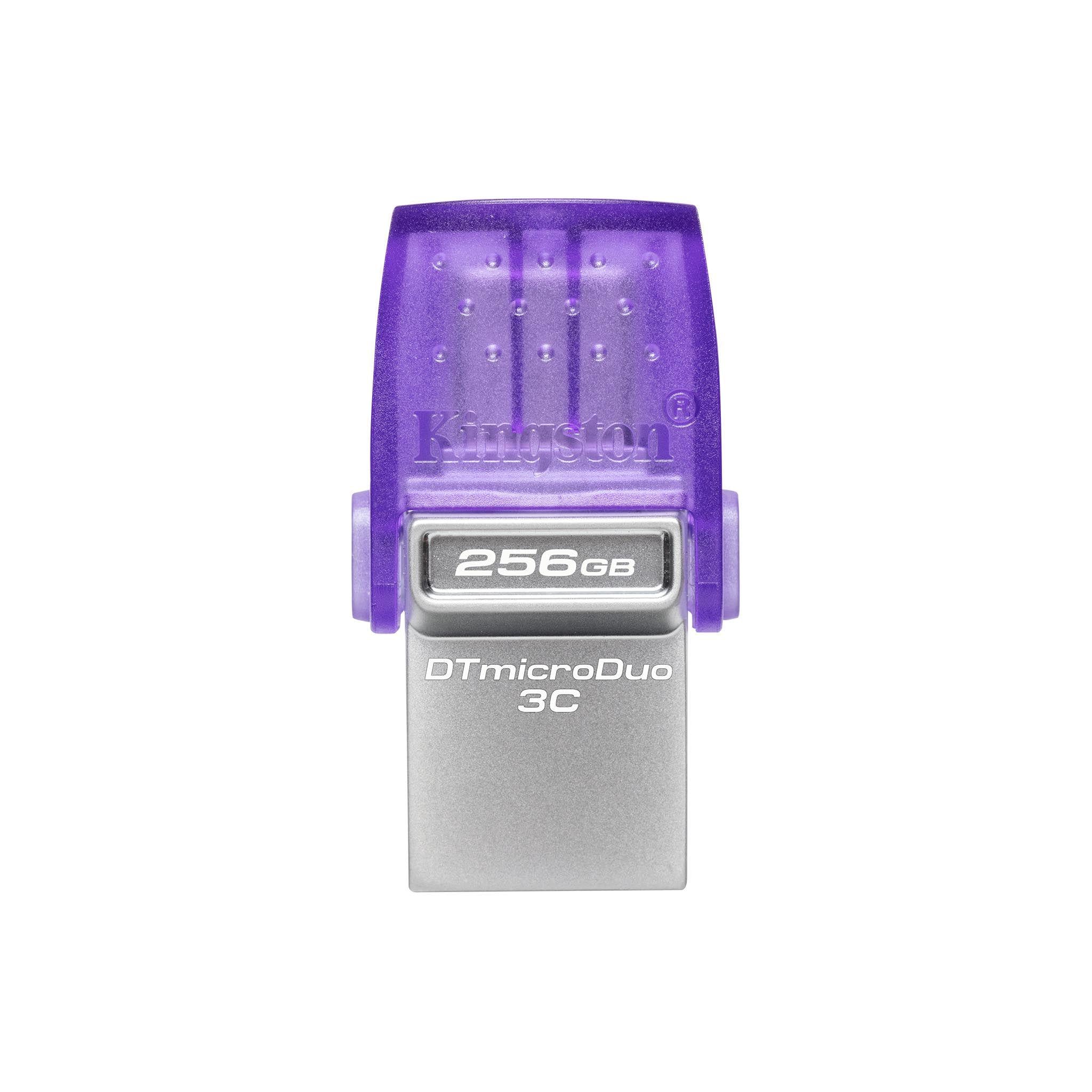 Флэш-накопитель Kingston USB 3.2 DT microDuo 3C 256 Гб Type-A/Type-C 200Mb/s (34602275)