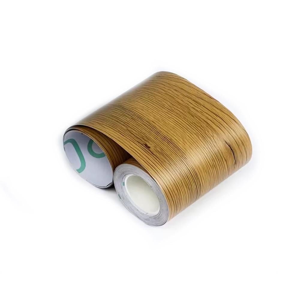 Плінтус самоклеючий пластиковий 1 рулон 100х5000 мм Дерево тік