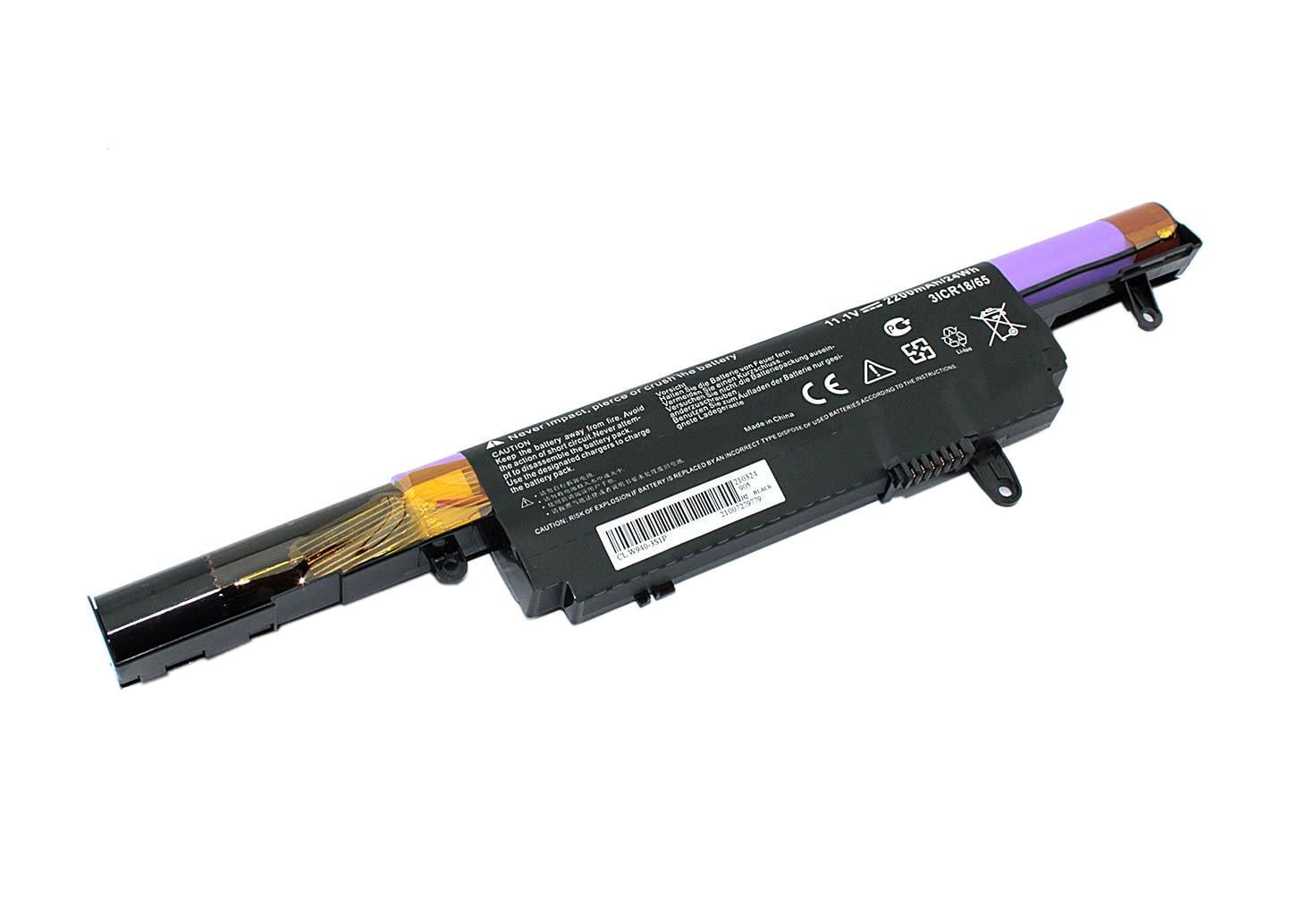 Аккумулятор для ноутбука DNS W940BAT-3 Clevo W940 11,1V 2600 mAh OEM Black (080872)