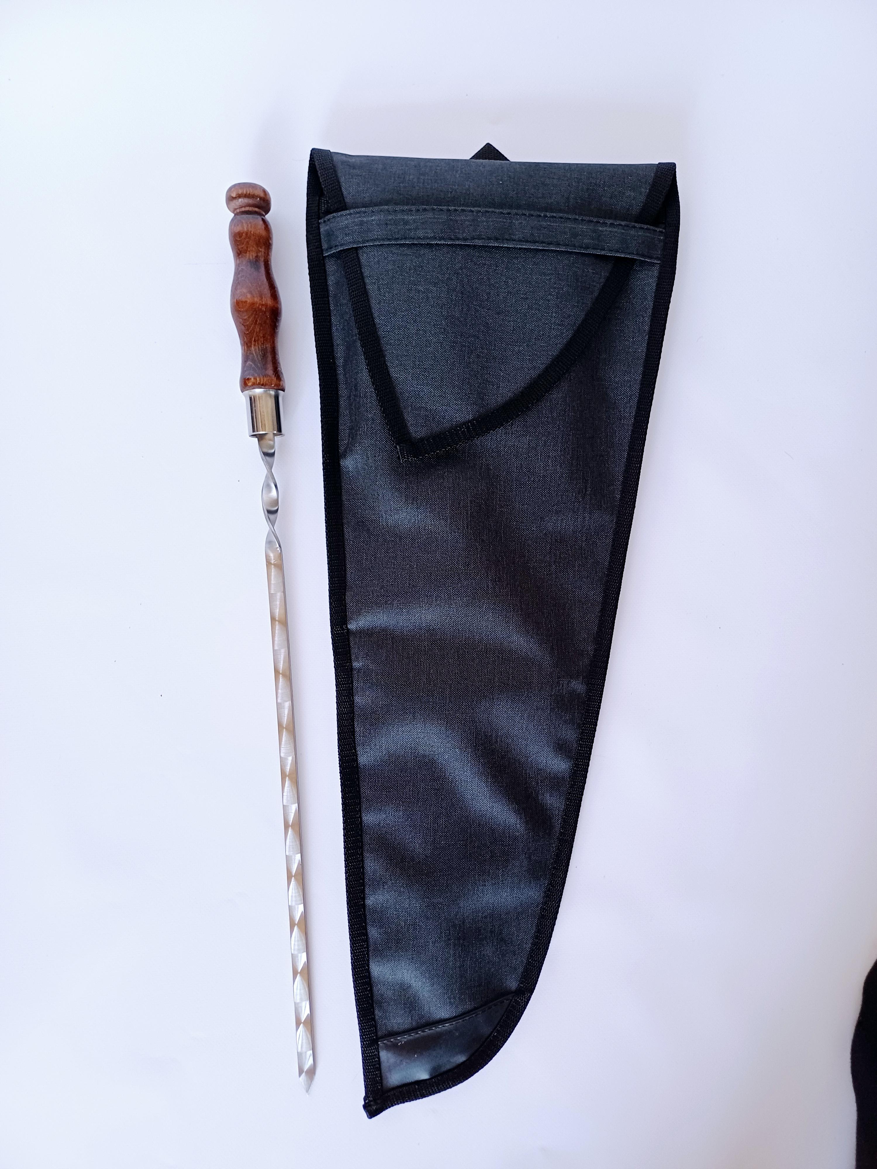 Набір з 6-ти шампурів для шашлику Преміум з дерев'яною ручкою 3х12х630 мм - фото 2 Набір з 6-ти шампурів для шашлику Преміум з дерев'яною ручкою 3х12х630 мм - фото 2